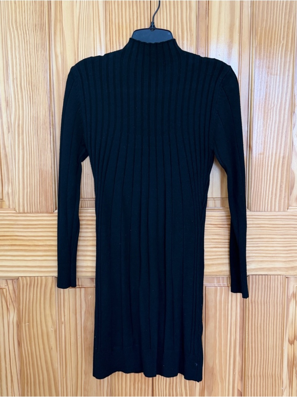Mock-Neck black dress